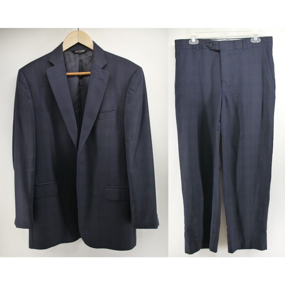 Gianni Manzoni Super 130s Italian Gray‎ Wool Stripe 2-Piece Suit